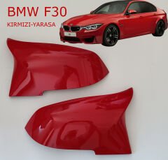 F30 Kırmızı Ayna Kapağı - F30 Kırmızı Ayna Kapağı Yarasa