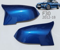 F30 Estoril Mavi Ayna Kapağı - F30 Mavi Ayna Kapağı Yarasa