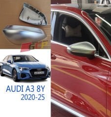 Audi A3 8Y Sline Ayna Kapağı - A3 8Y Mat Gri Ayna Kapağı
