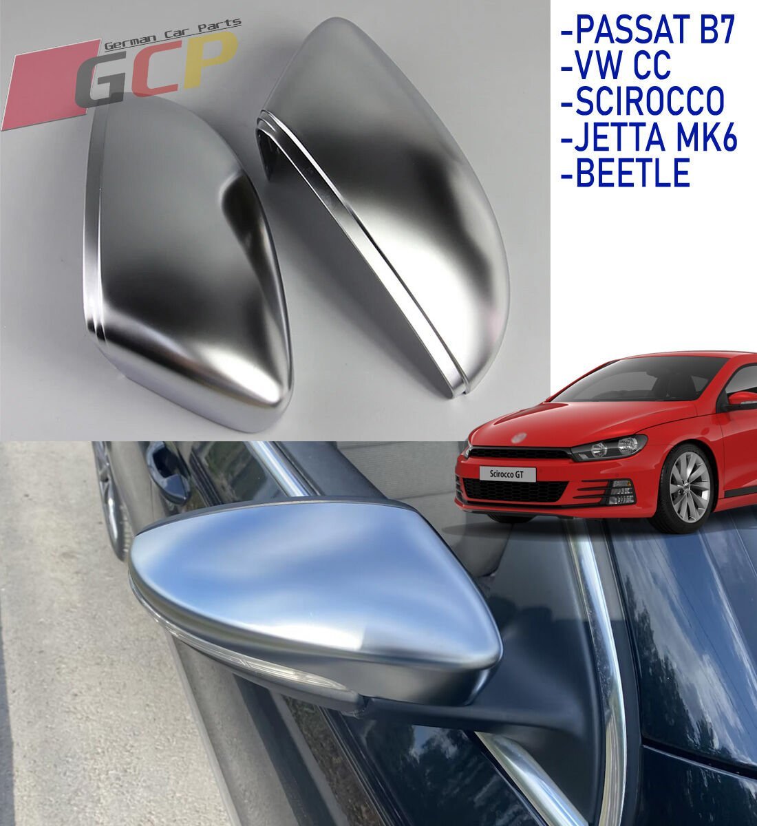 SCIROCCO RLINE AYNA KAPAĞI - SCIROCCO MAT GRİ AYNA