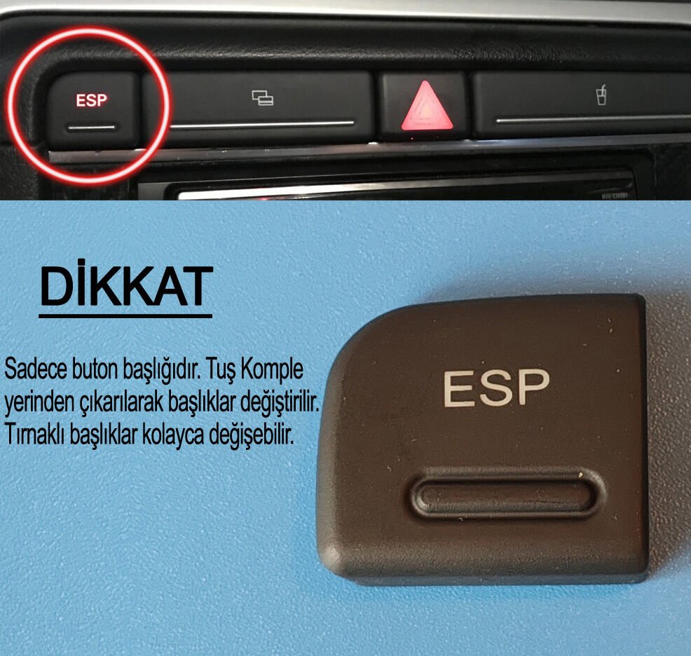 A4 ESP BUTON BAŞLIĞI KROMSUZ TİP