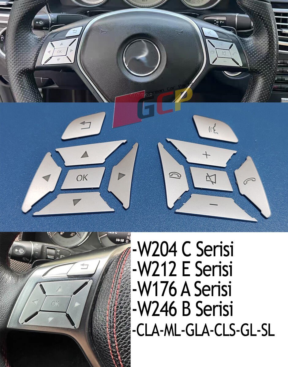 MERCEDES DİREKSİYON TUŞ KAPLAMA W204 W212 CLA CLS B SERİSİ