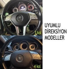 MERCEDES DİREKSİYON TUŞ KAPLAMA W204 W212 CLA CLS B SERİSİ