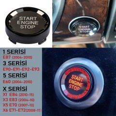 BMW SİYAH KRİSTAL START BUTONU E87 E60 E90 E92 X3 X5