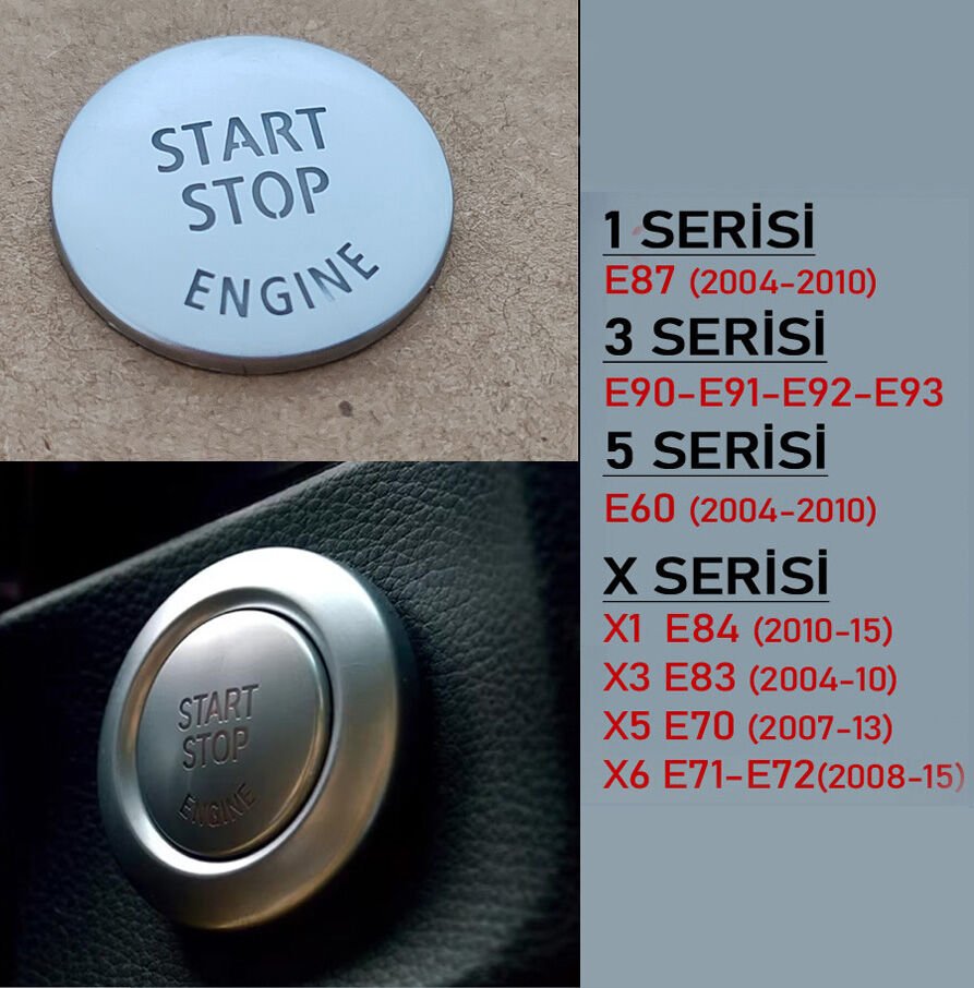 BMW START BUTON YAPIŞTIRMA KAPAK E60 E90 E92 E87