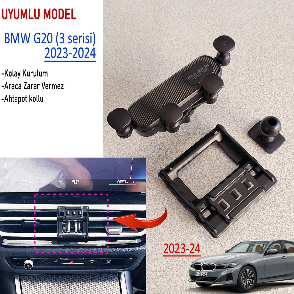 BMW G20 TELEFON TUTUCU - G20 3 SERİSİ AKSESUAR