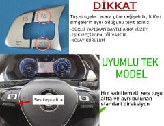 VW DİREKSİYON TUŞ KAPLAMASI PASSAT GOLF TİGUAN CARAVELLE