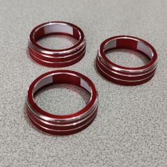 Kırmızı Alüminyum Klima Tuş Seti PASSAT GOLF TIGUAN SUPERB OCTAVIA LEON