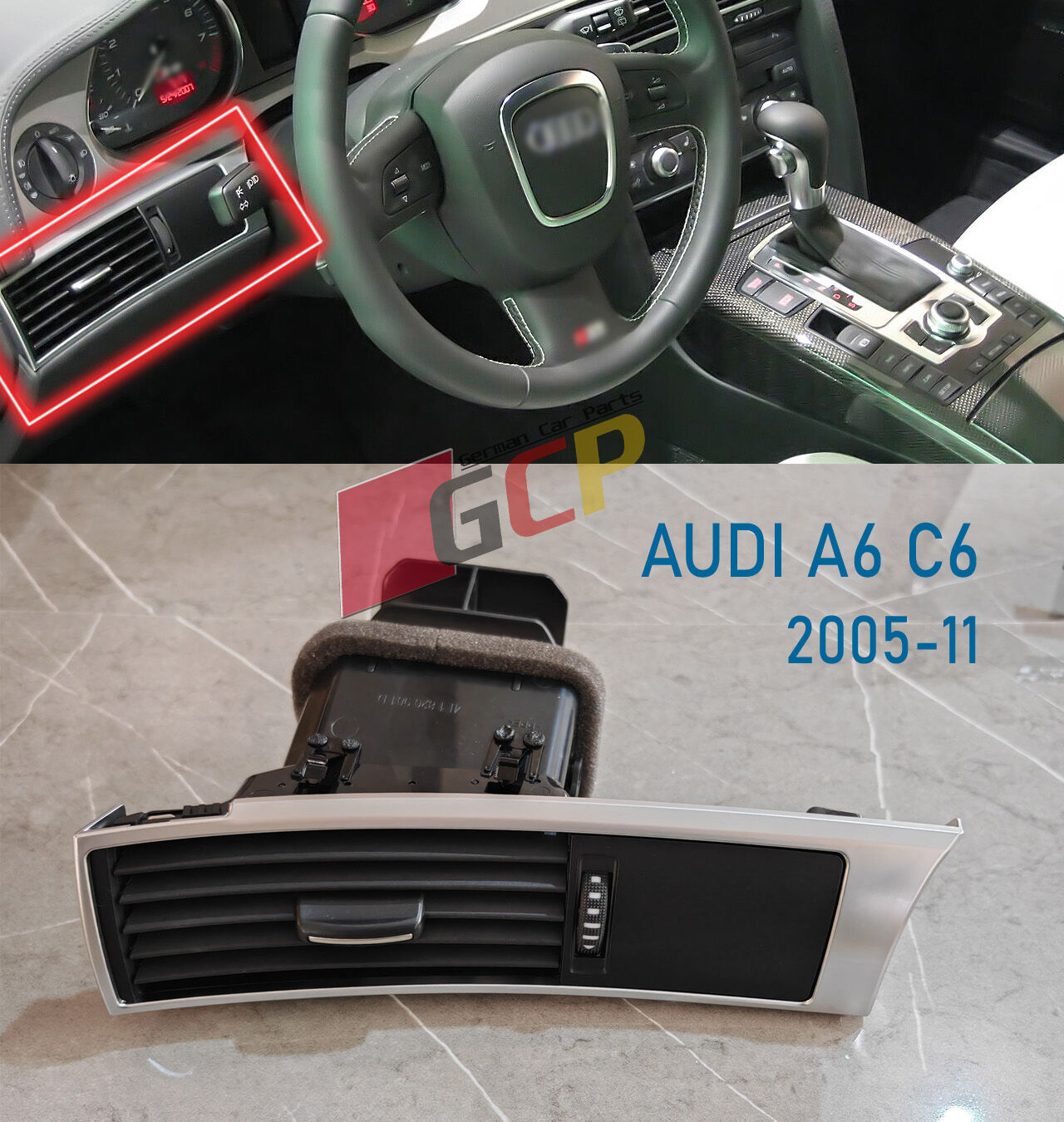 AUDI A6 C6 SOL HAVALANDIRMA IZGARASI 4F0820901